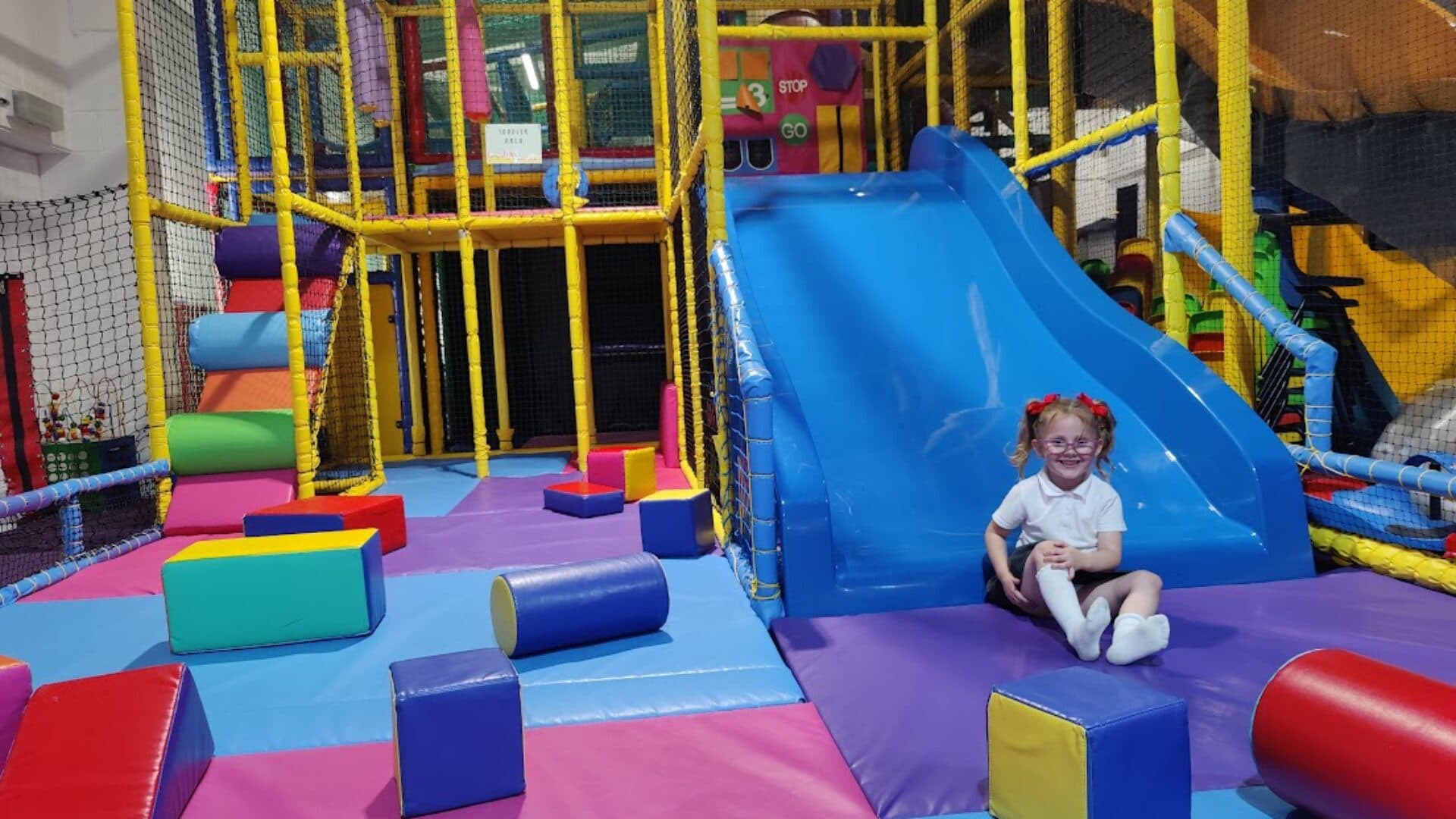 A child enjoying softplay at buddies playden